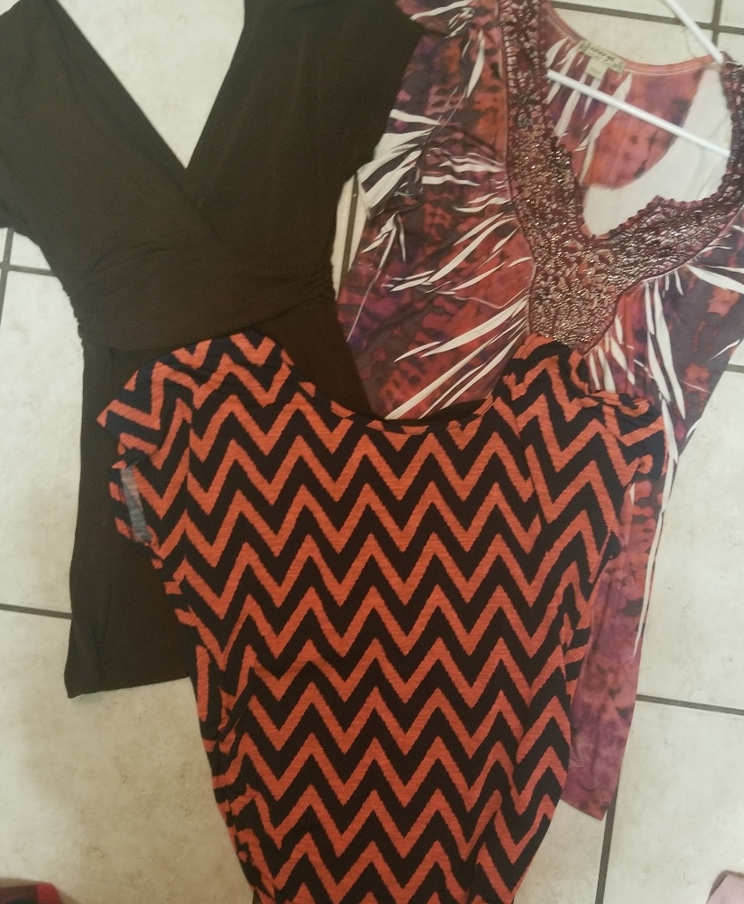 3 Dress Shirts, Vest and TShirt